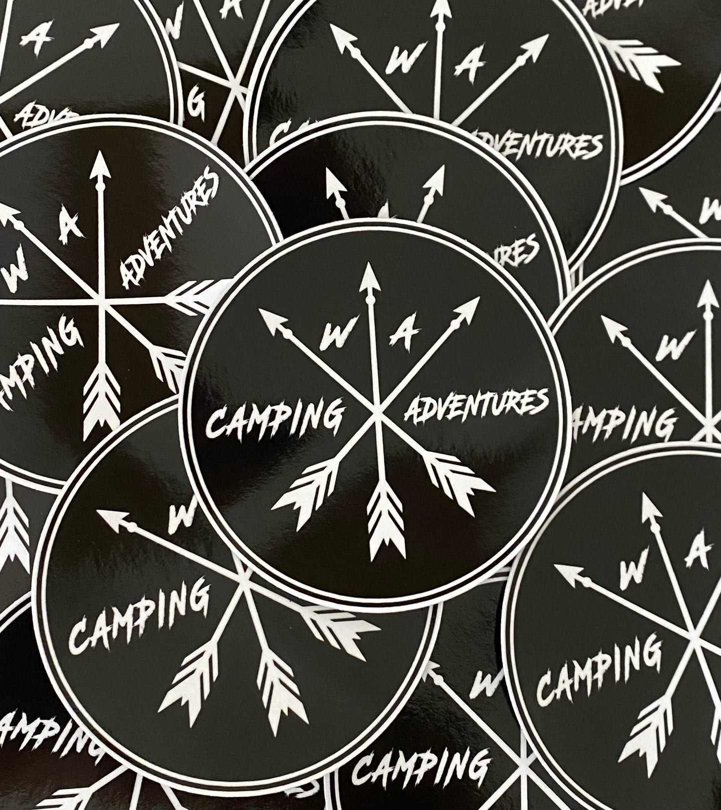 Round sticker - Black