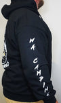 Premium Black Hooded Jumper - Beach Camp