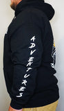 Premium Black Hooded Jumper - Beach Camp
